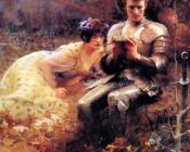 Percival with the Grail Cup - 亚瑟·哈克